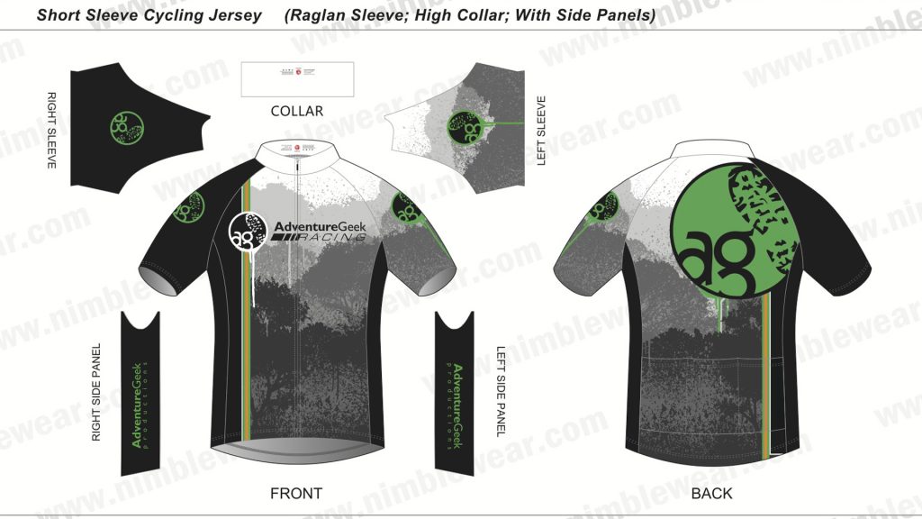 Adventure Geek Bike Jersey Design